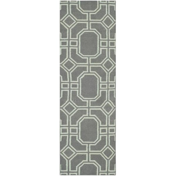 Safavieh Dhurries Flatweave Rectangle Rug- Grey - Light Blue- 2 ft. 6 in. x 8 ft. DHU860A-28 - main